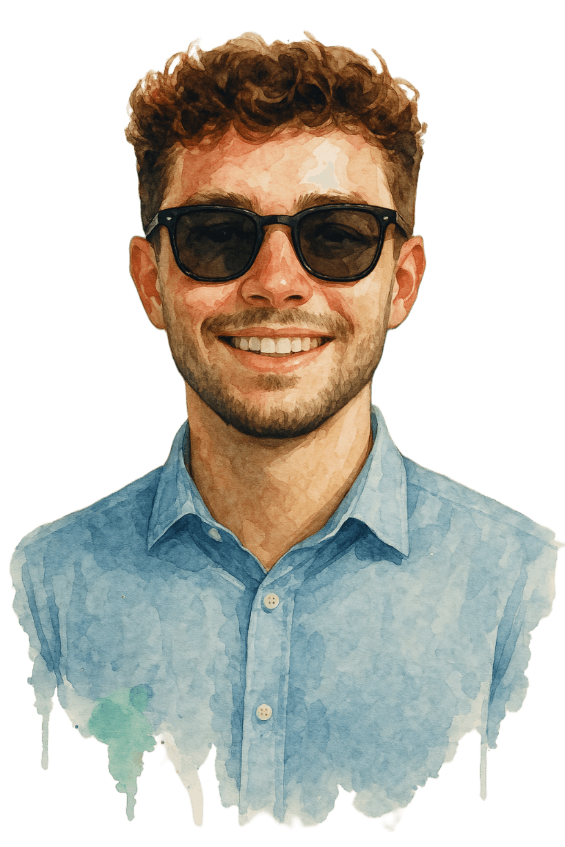 Watercolor portrait of Nicholas Klos