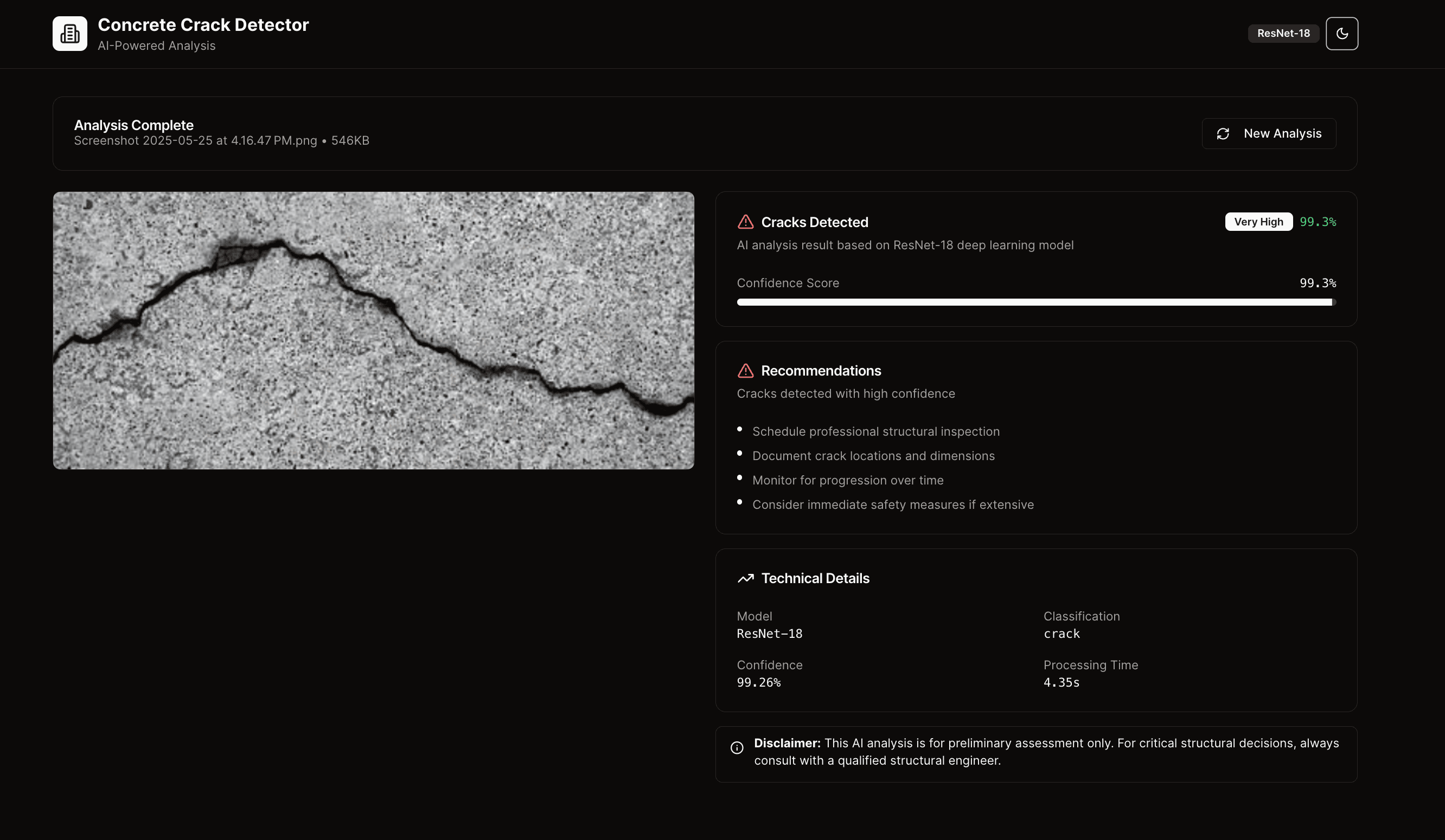 Concrete Crack Detector