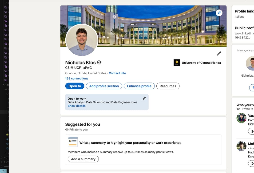 LinkedIn Profile Preview