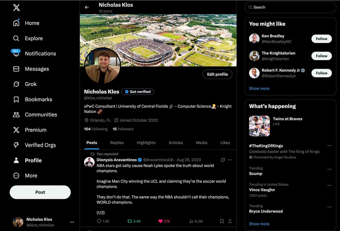 X Profile Preview